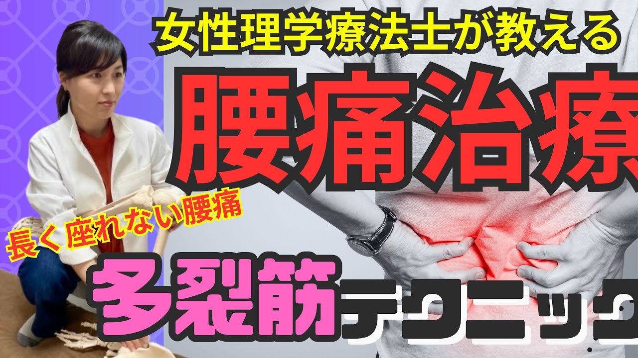 【根本治療】試してみて!長く座れない腰痛に使える多裂筋エクササイズ