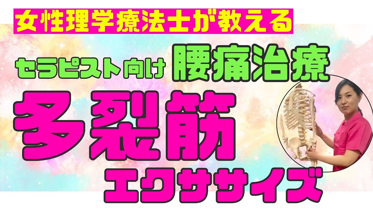 【慢性腰痛】エクササイズも評価から!慢性腰痛のもどりをなくす多裂筋エクササイズ