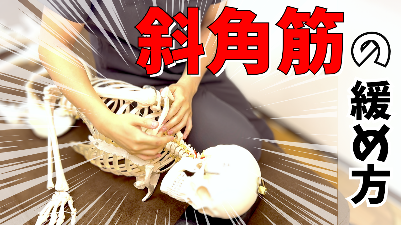 首の動きと腕のシビレが劇的改善！動かして待つだけの斜角筋リリーステクニックを伝授します