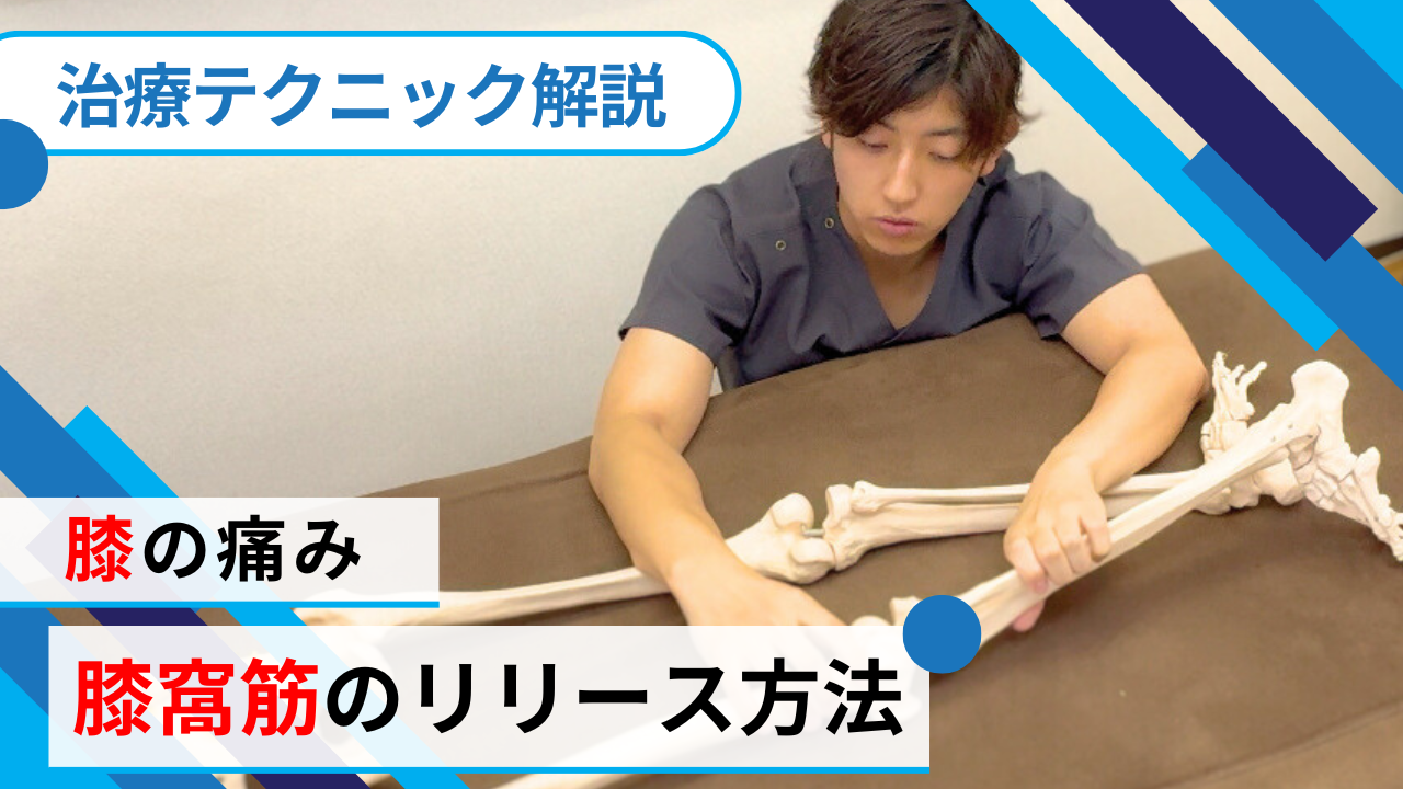 【膝痛】関節の動きを使って神経と一緒にリリースできる膝窩筋を緩めるテクニック！